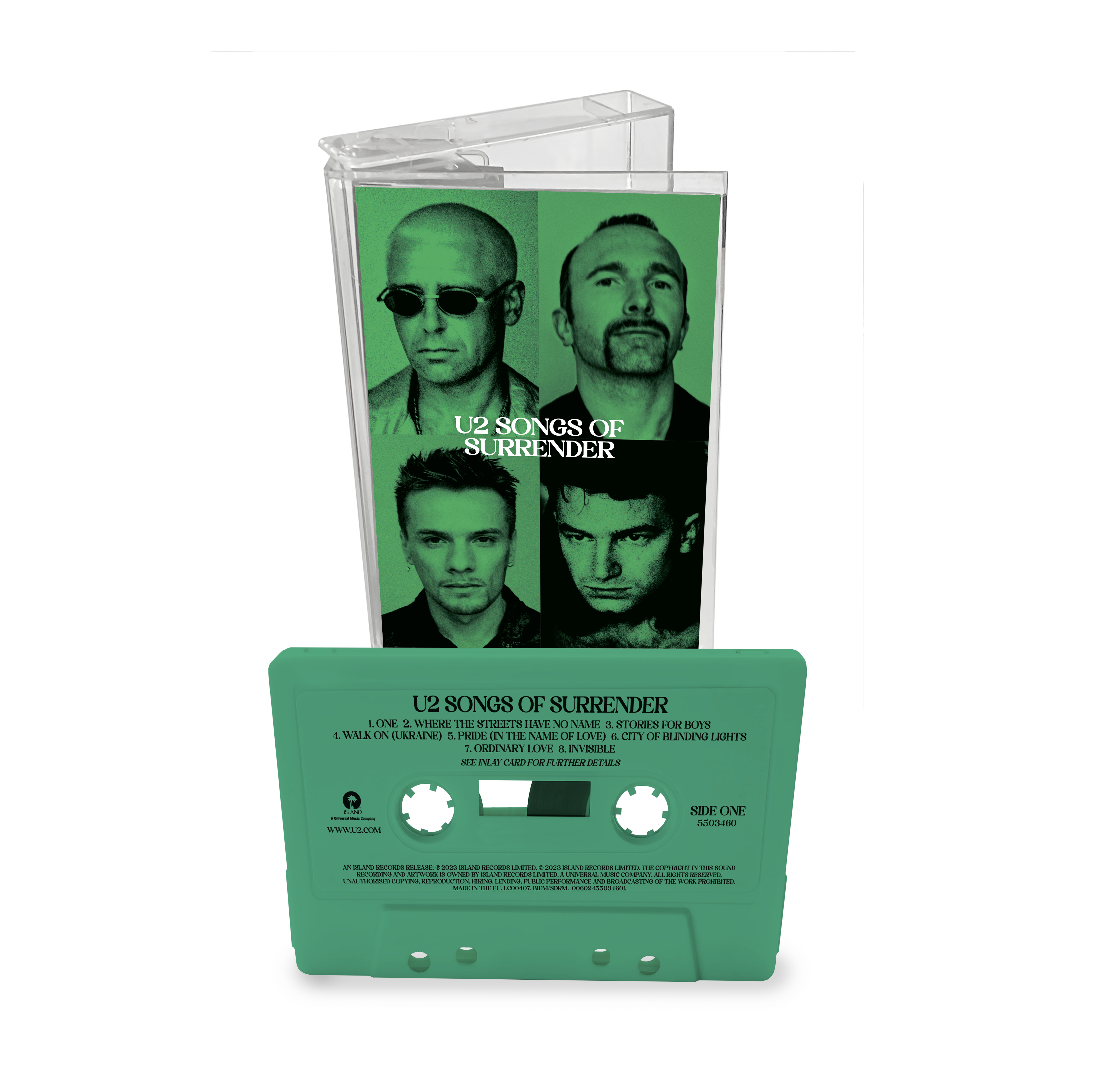 U2 - ‘Songs Of Surrender’ – Mint Green Cassette (Limited Edition)